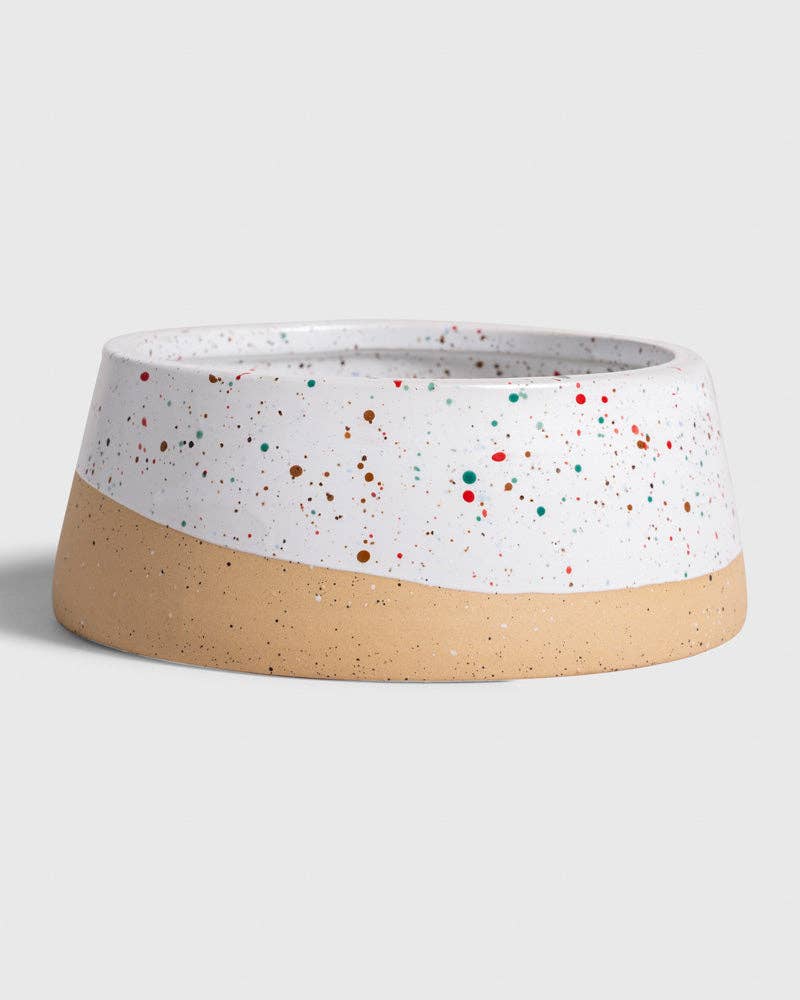 Stoneware Dog Bowl: BLACK