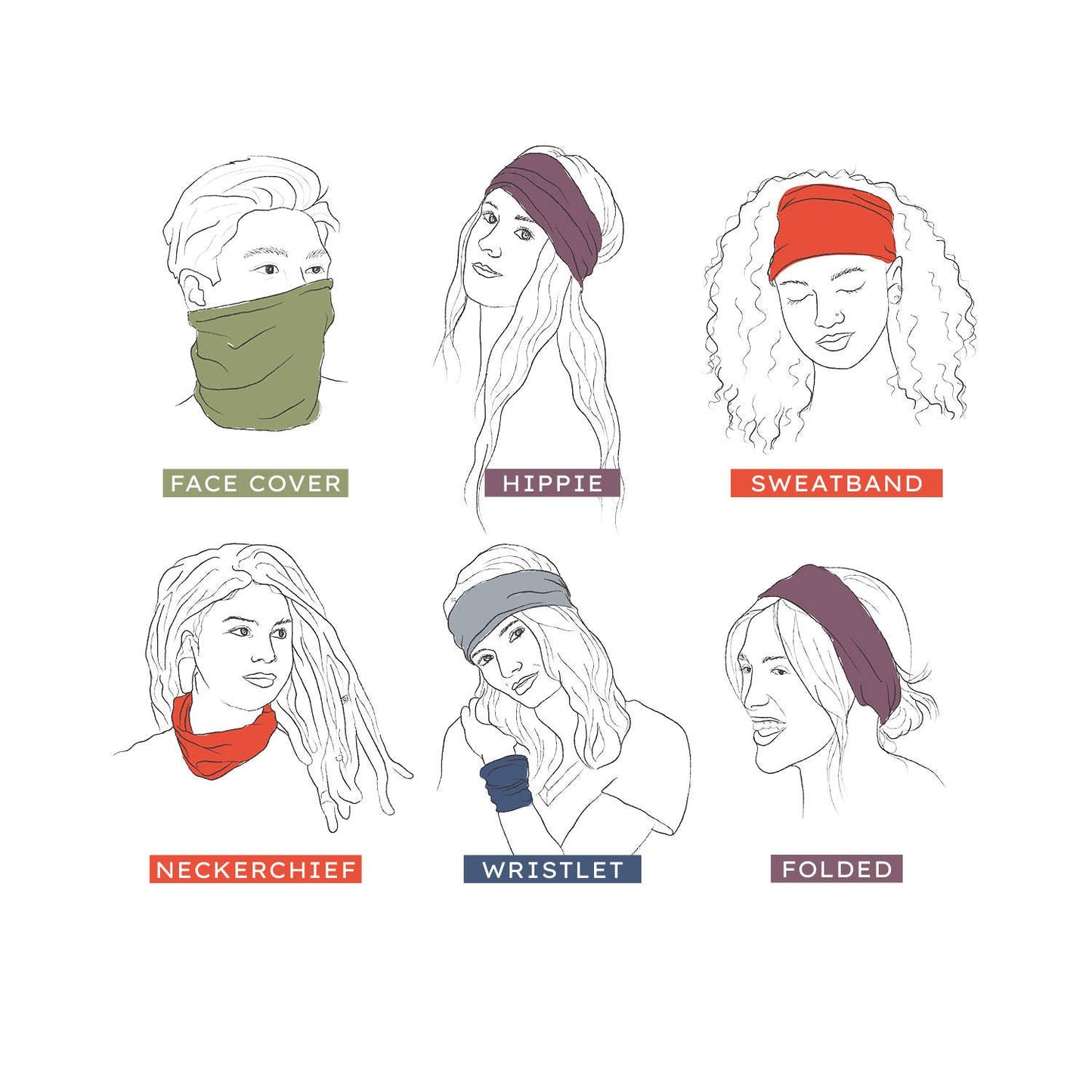 Mauve Mandala Boho Headband