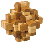 Bamboozlers, 3D Bamboo Puzzles, 3", Assorted
