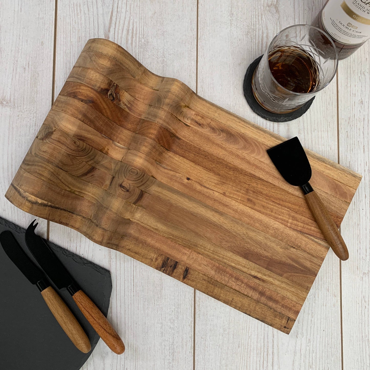 Small Wave Cheese Board - Charcuterie Board: Small