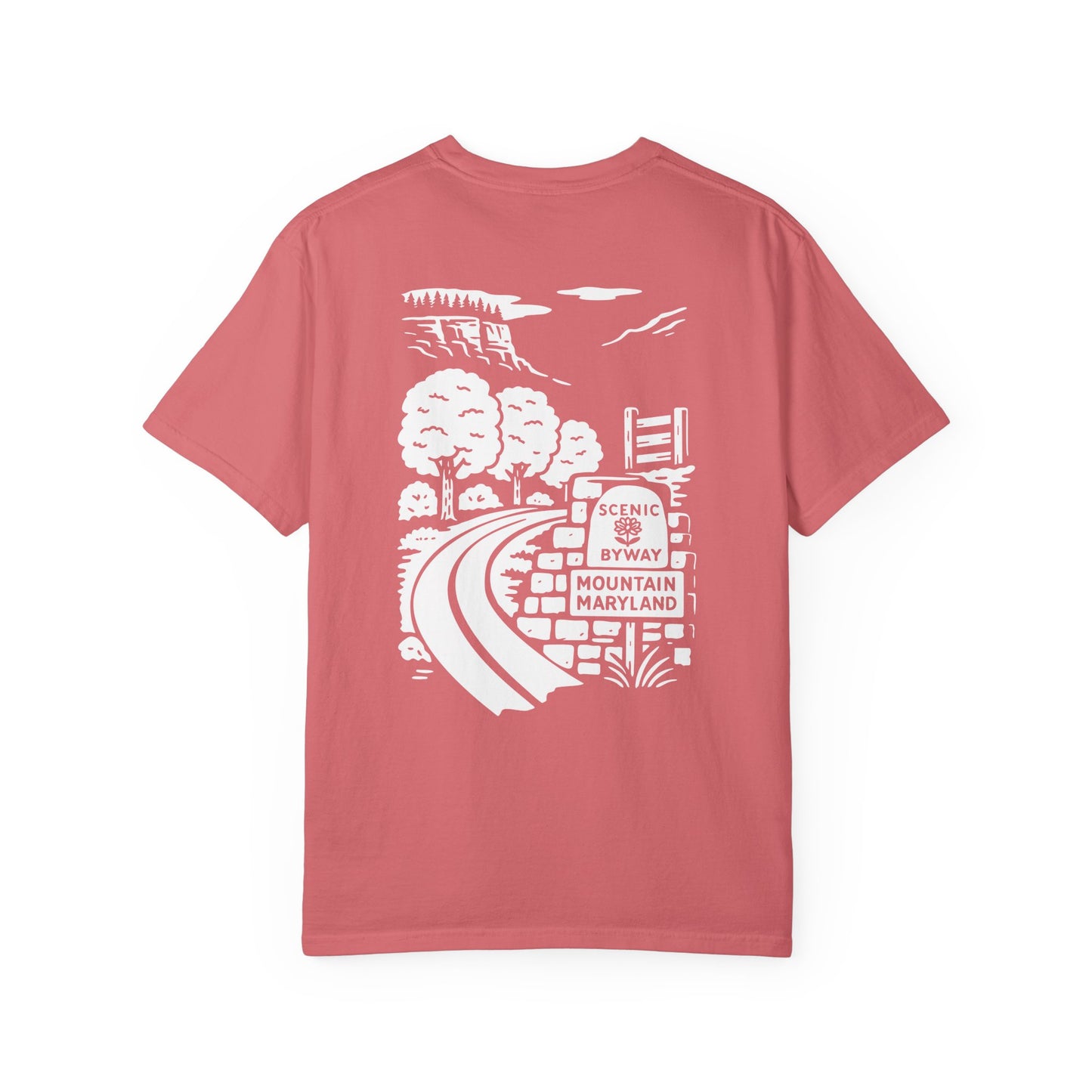 Scenic Byway T-shirt - Unisex Garment-Dyed Tee