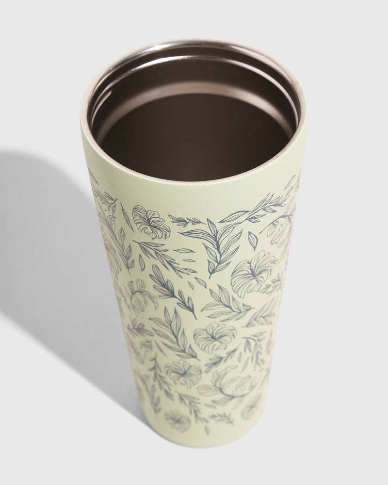 24 oz Insulated Steel Straw Tumbler: Rainstorm - Fish
