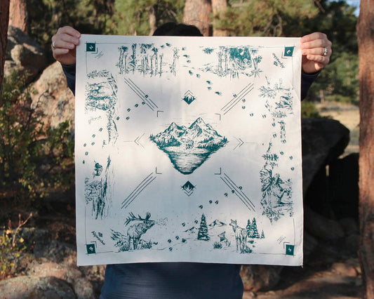 Seasonal Wildlife Cotton Bandana