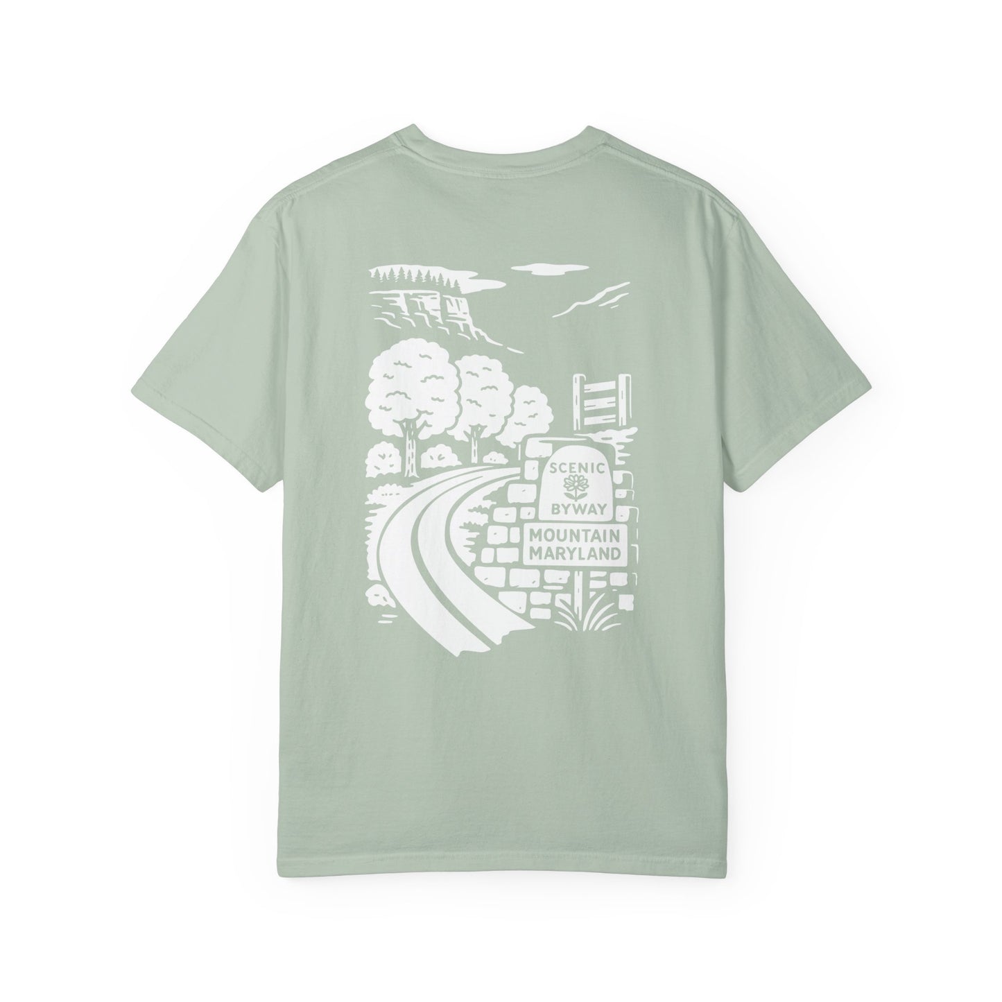 Scenic Byway T-shirt - Unisex Garment-Dyed Tee