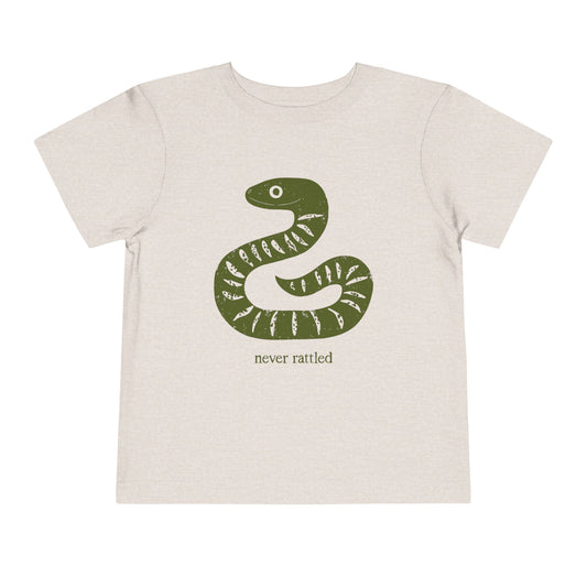 'Never rattled' Snake - Toddler Tee