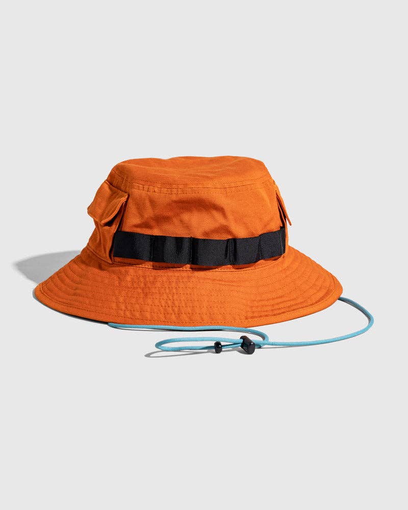 Organic Bucket Stash Hat: Sky Blue