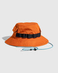 Organic Bucket Stash Hat: Tangerine