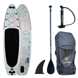 VidaGlide Oasis Pack: 10' 6'' Inflatable Paddle Board + Paddle, Pump, Detachable Fin, & Carrying Case