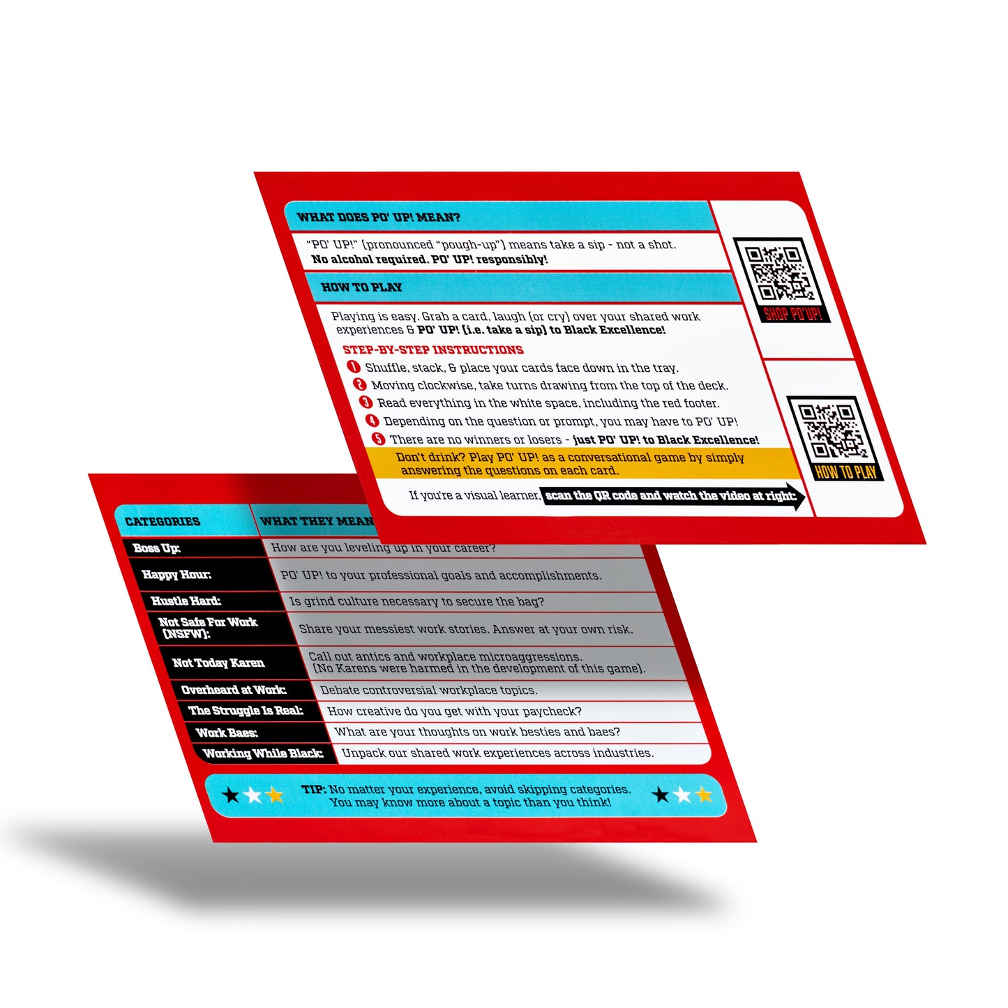 PO' UP! Card Game: Black in the Workplace Edition