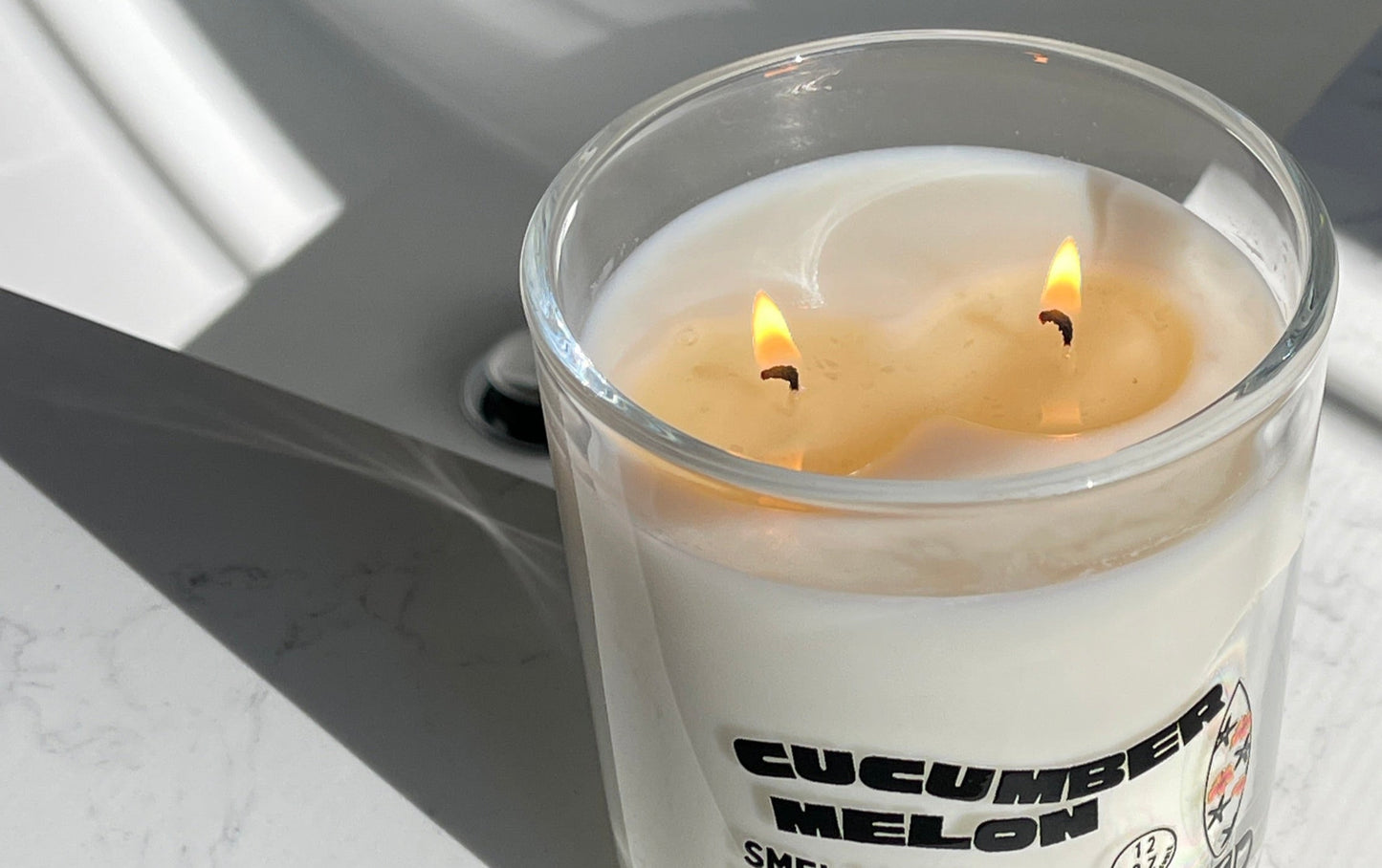 Large Cucumber Melon Soy Candle