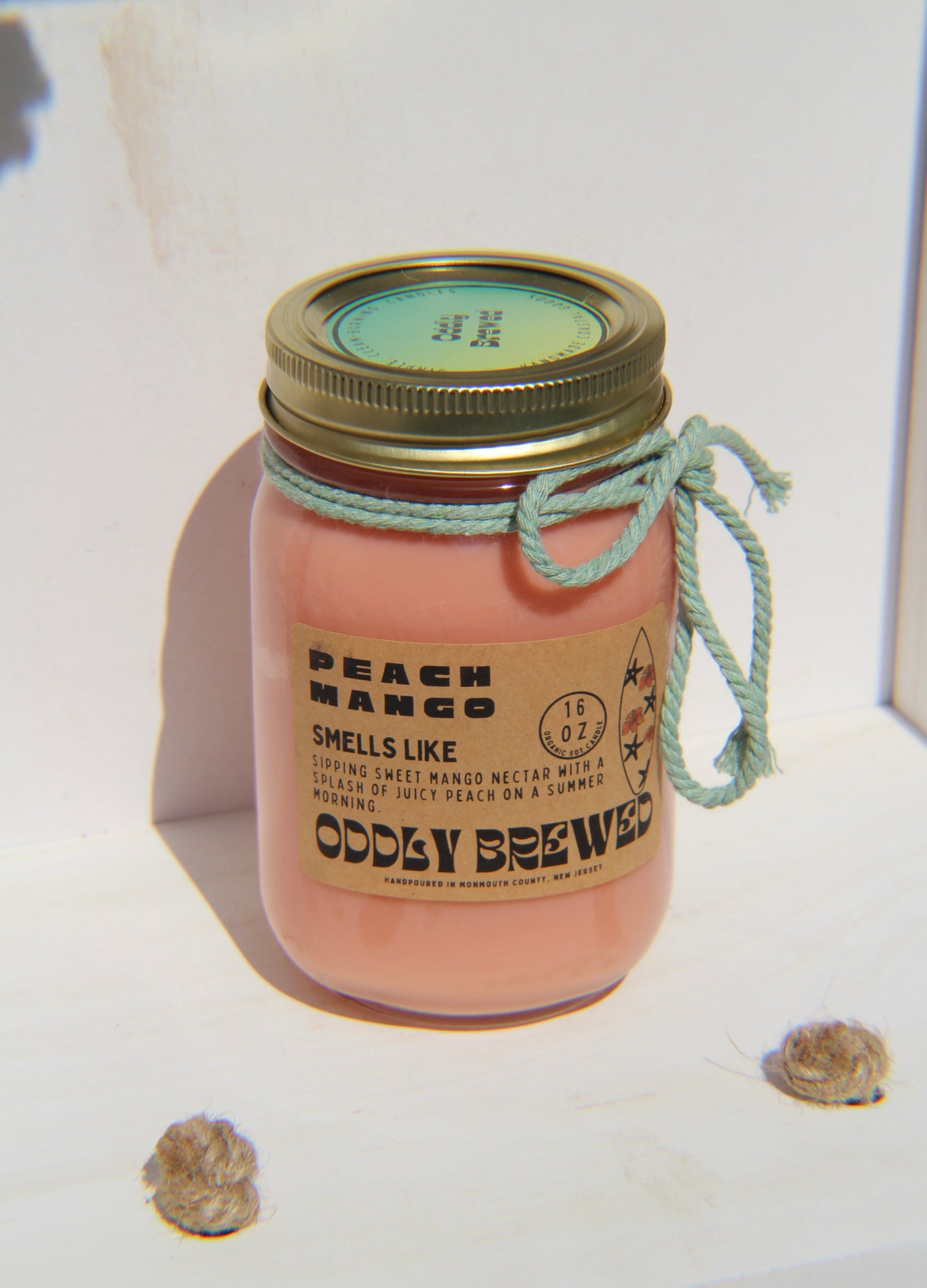 Farmers Market Peach Mango Juice Soy Candle