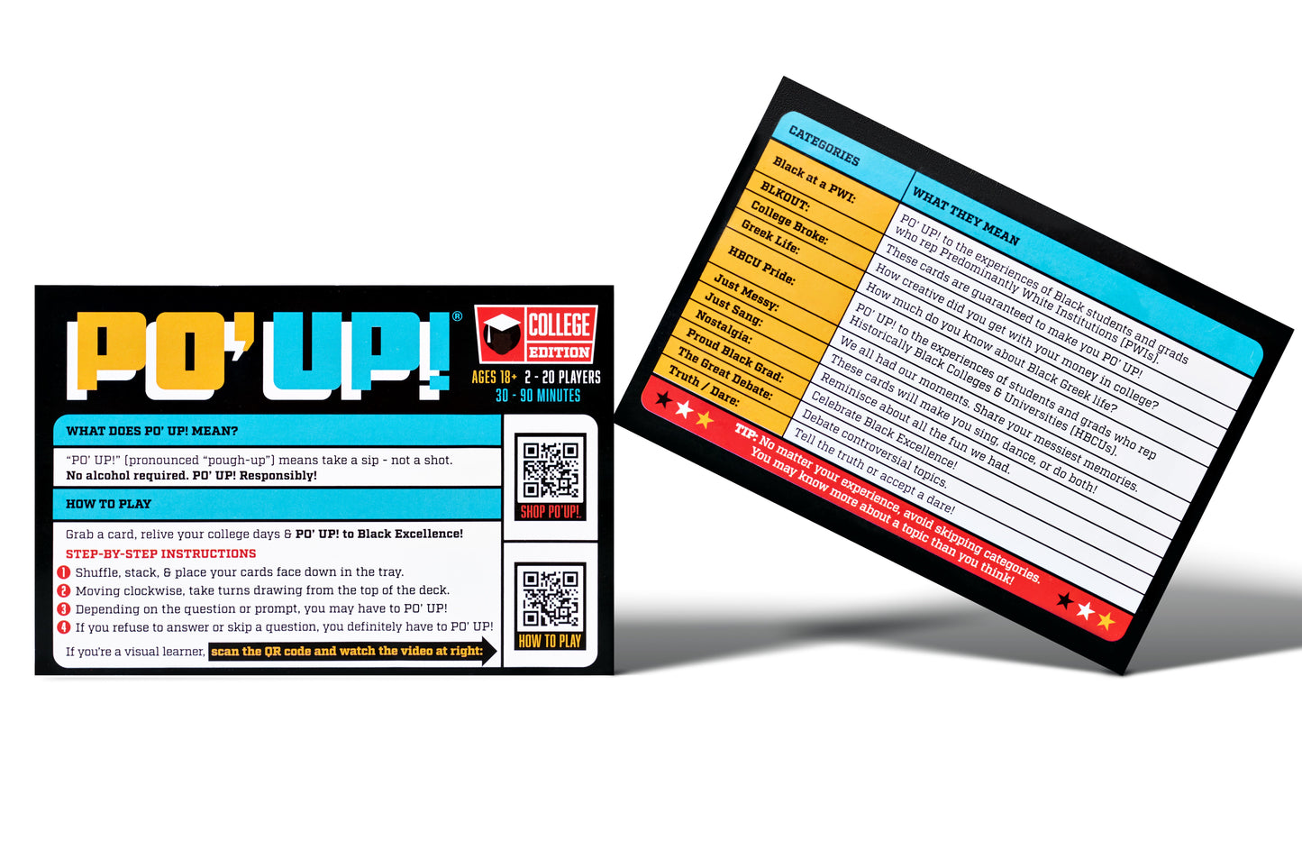 PO' UP! Card Game: College Edition