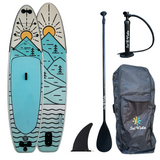 VidaGlide Canyon Pack: 10' 6'' Inflatable Paddle Board + Paddle, Pump, Detachable Fin, & Carrying Case