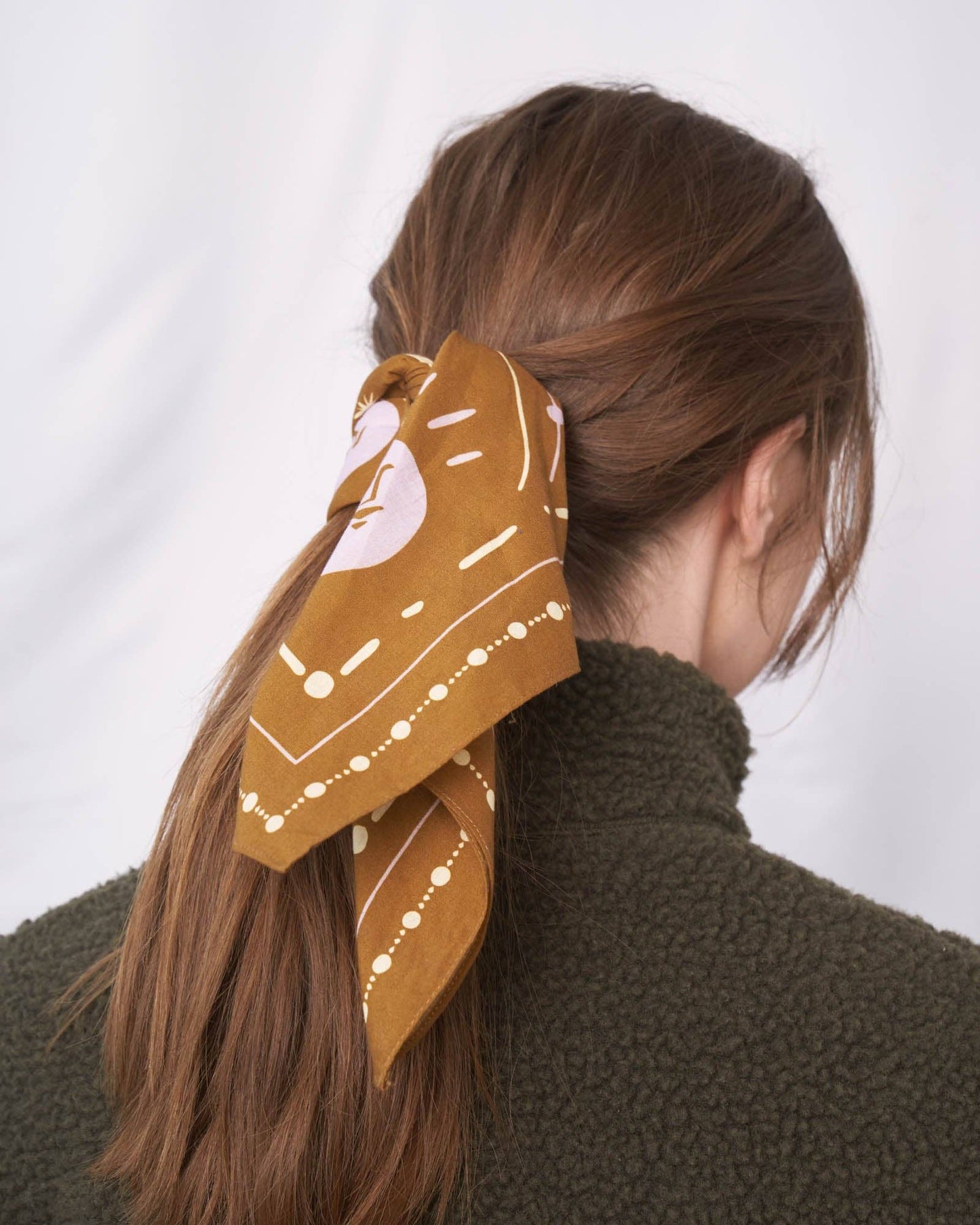 Organic Bandana: Egret