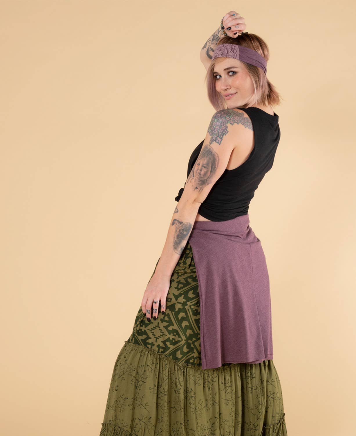 Mauve Mandala Boho Headband