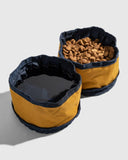 (R)evolution™ Collapsible Double Dog Bowl: Blue Colorblock