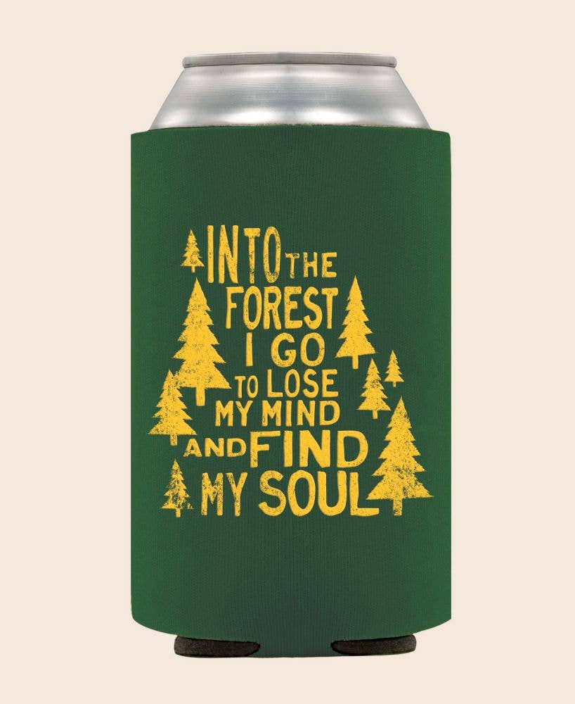Into the Forest Coozie - Camping Can Coolers Koozies