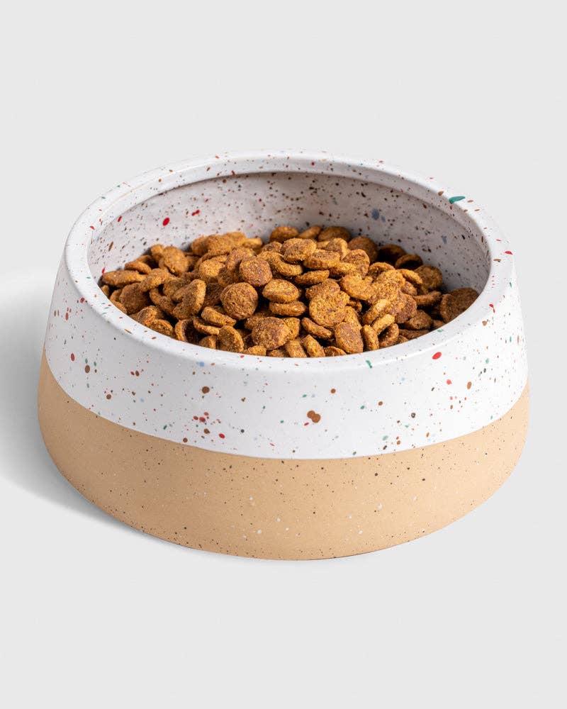 Stoneware Dog Bowl: BLACK