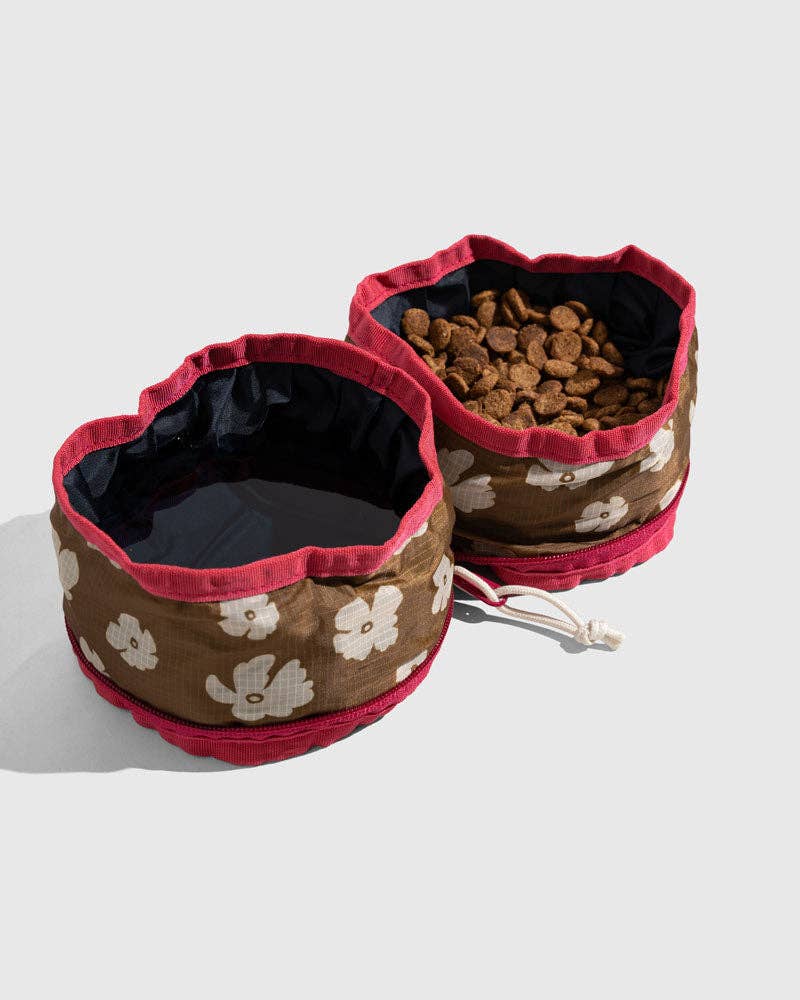 (R)evolution™ Collapsible Double Dog Bowl: Pine