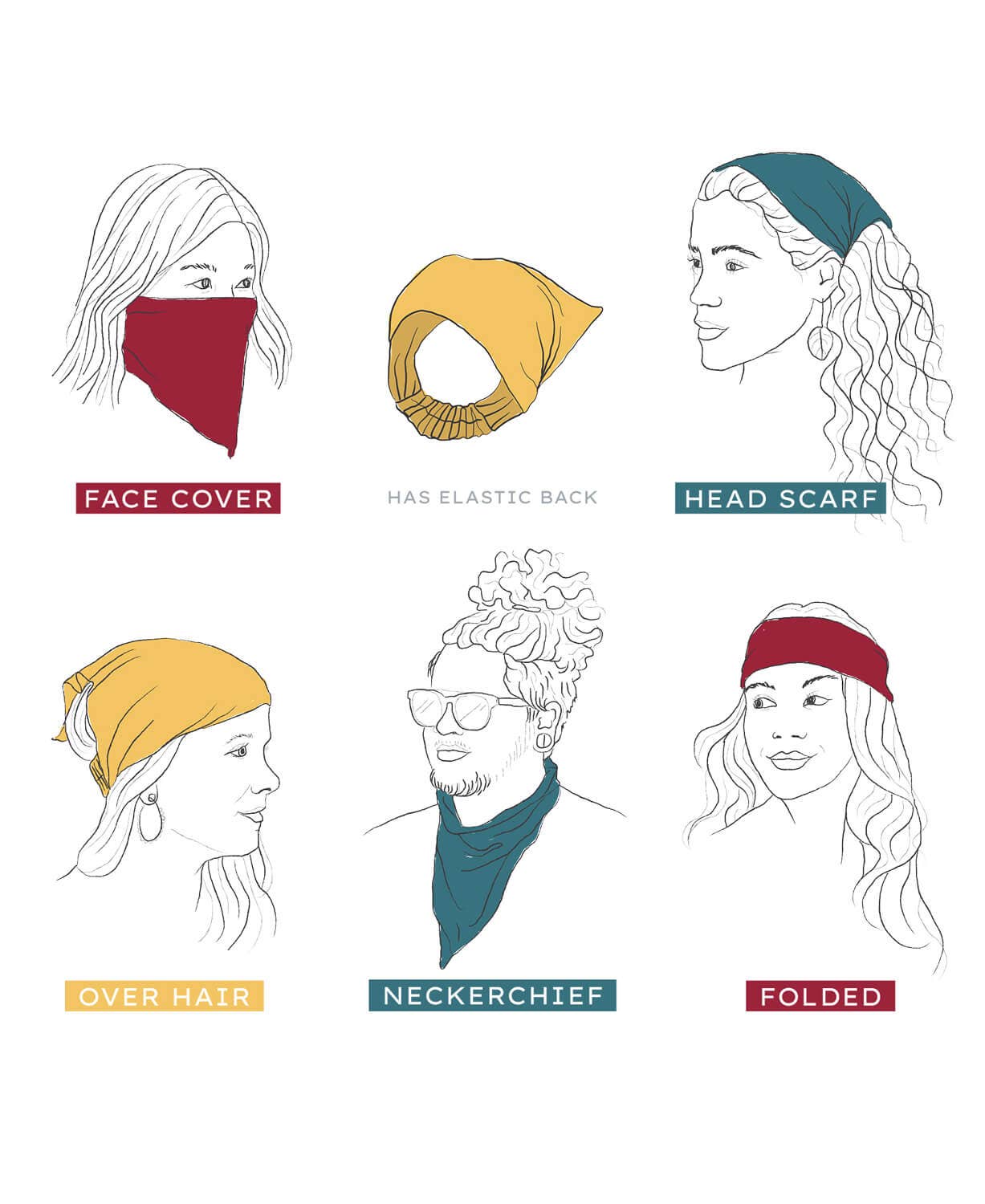 Mega Moth Bandana Headband