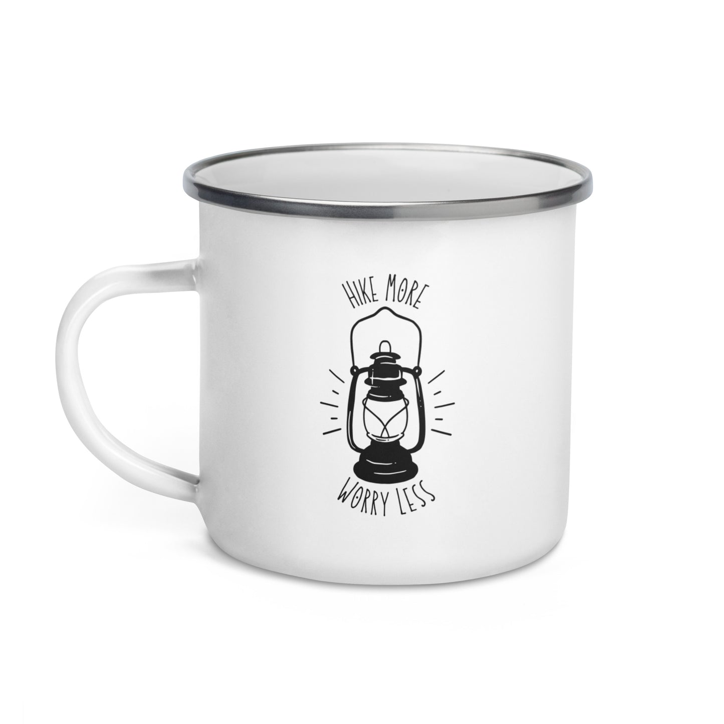 Hike More Worry Less - Enamel Mug