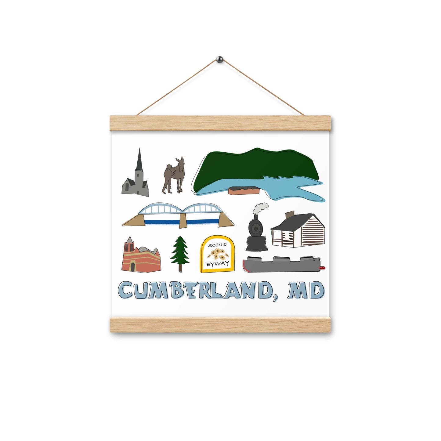 Cumberland Collage - Poster with Hanger