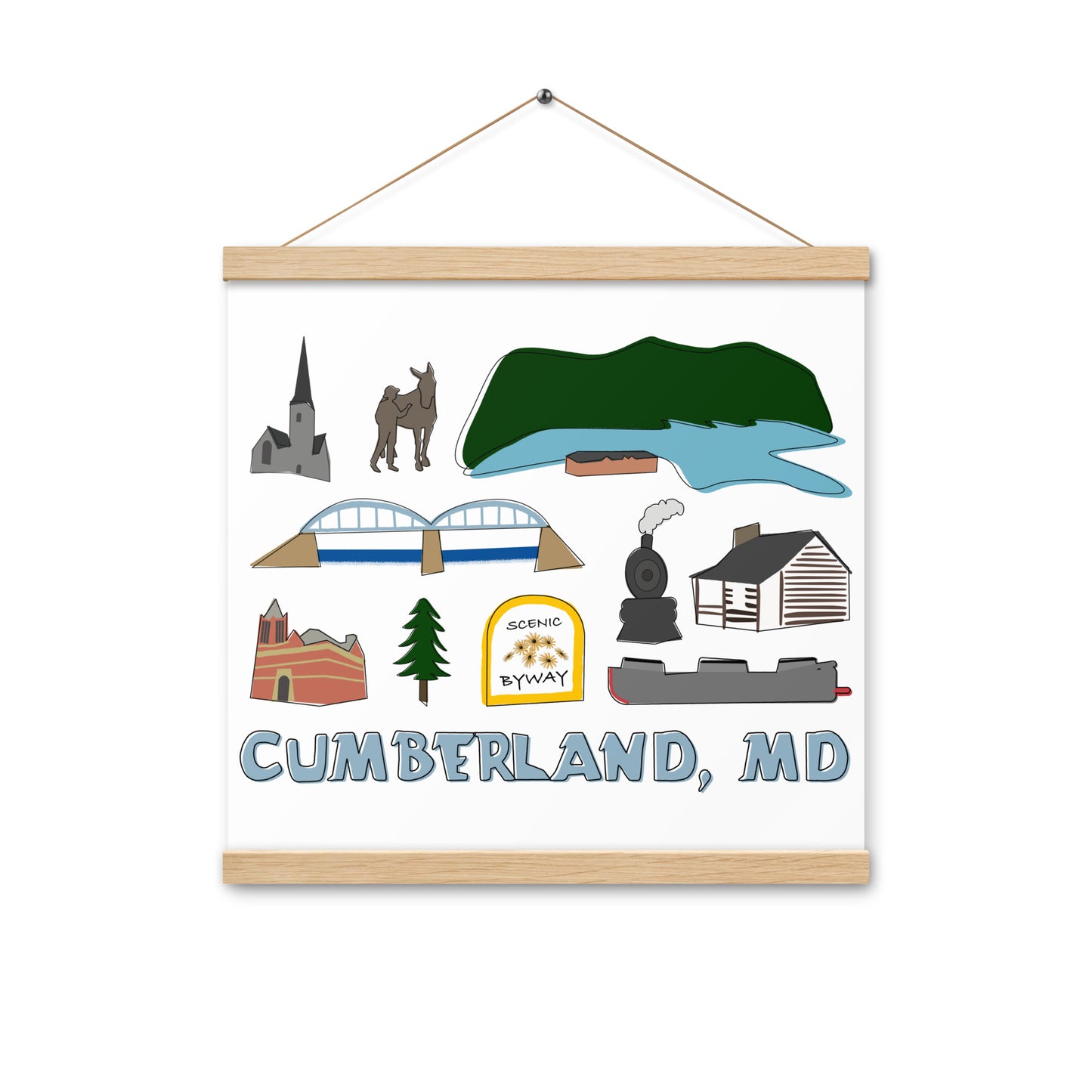 Cumberland Collage - Poster with Hanger