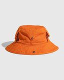 Organic Bucket Stash Hat: Tangerine