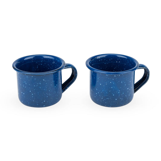 Mini Mug Shot Glasses - Blue Enamel