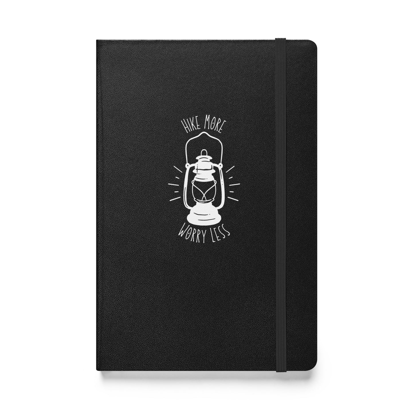 Hike More Worry Less - Hardcover Bound Notebook