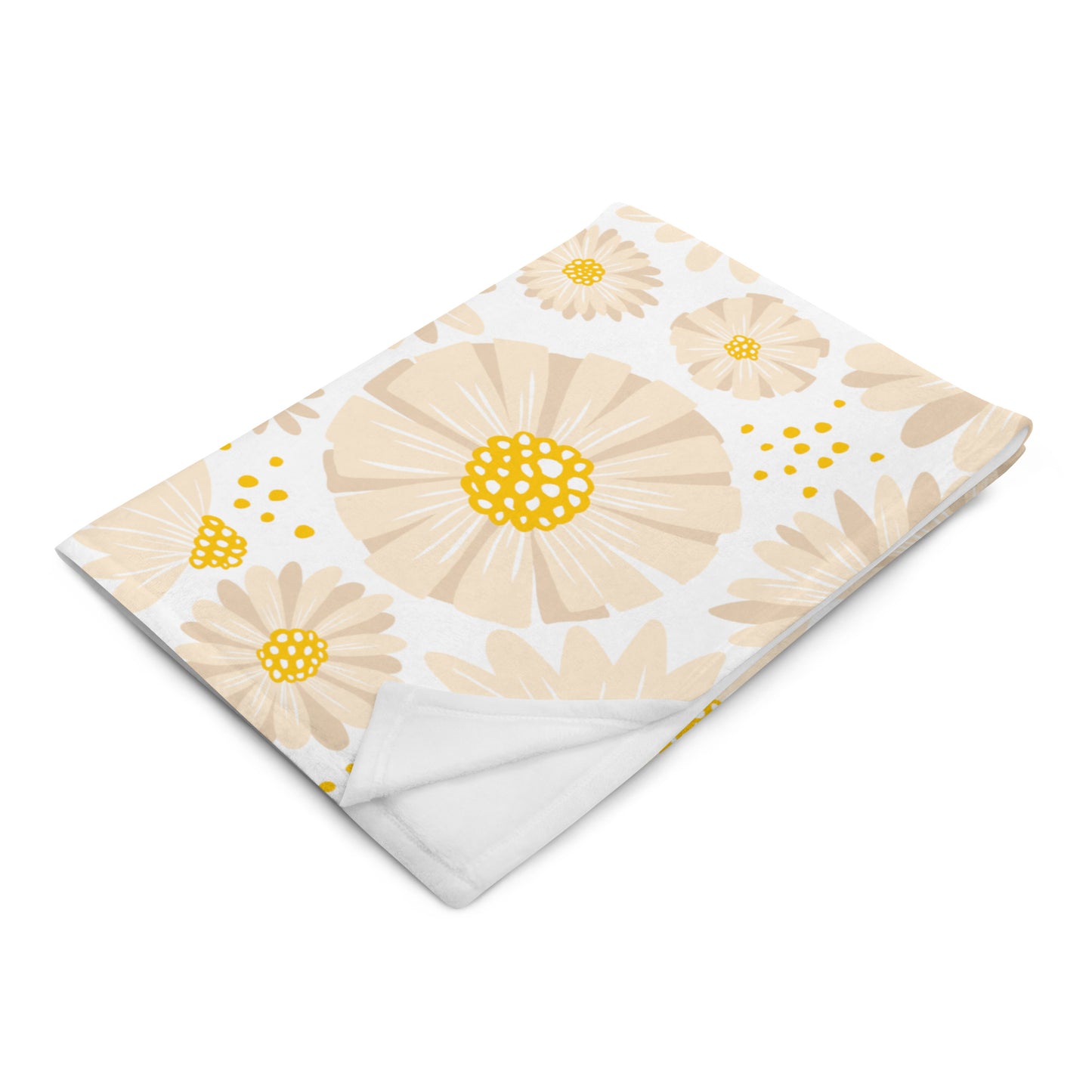 White Daisy - Throw Blanket