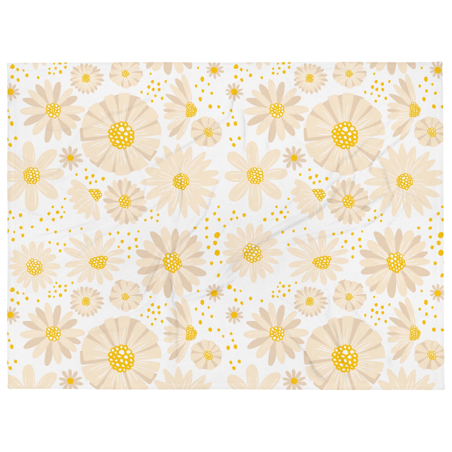 White Daisy - Throw Blanket
