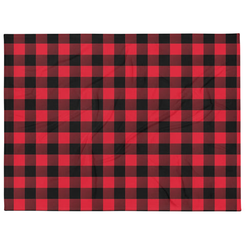 Red Buffalo Plaid - Throw Blanket