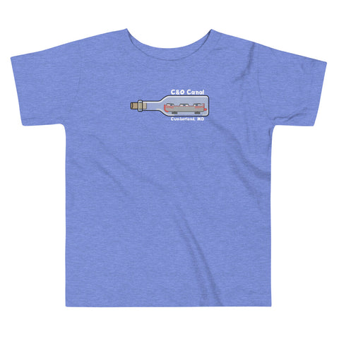 Canal Boat-In-A-Bottle - Toddler Short Sleeve Tee