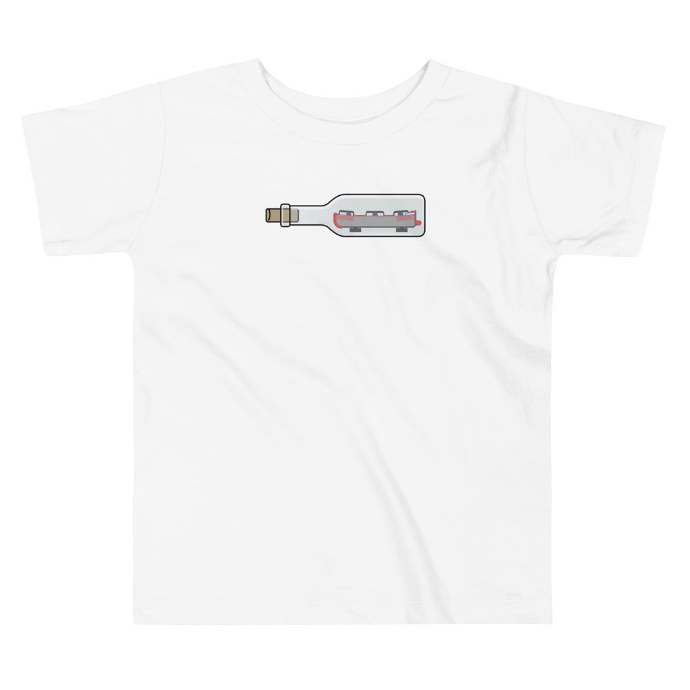 Canal Boat-In-A-Bottle - Toddler Short Sleeve Tee