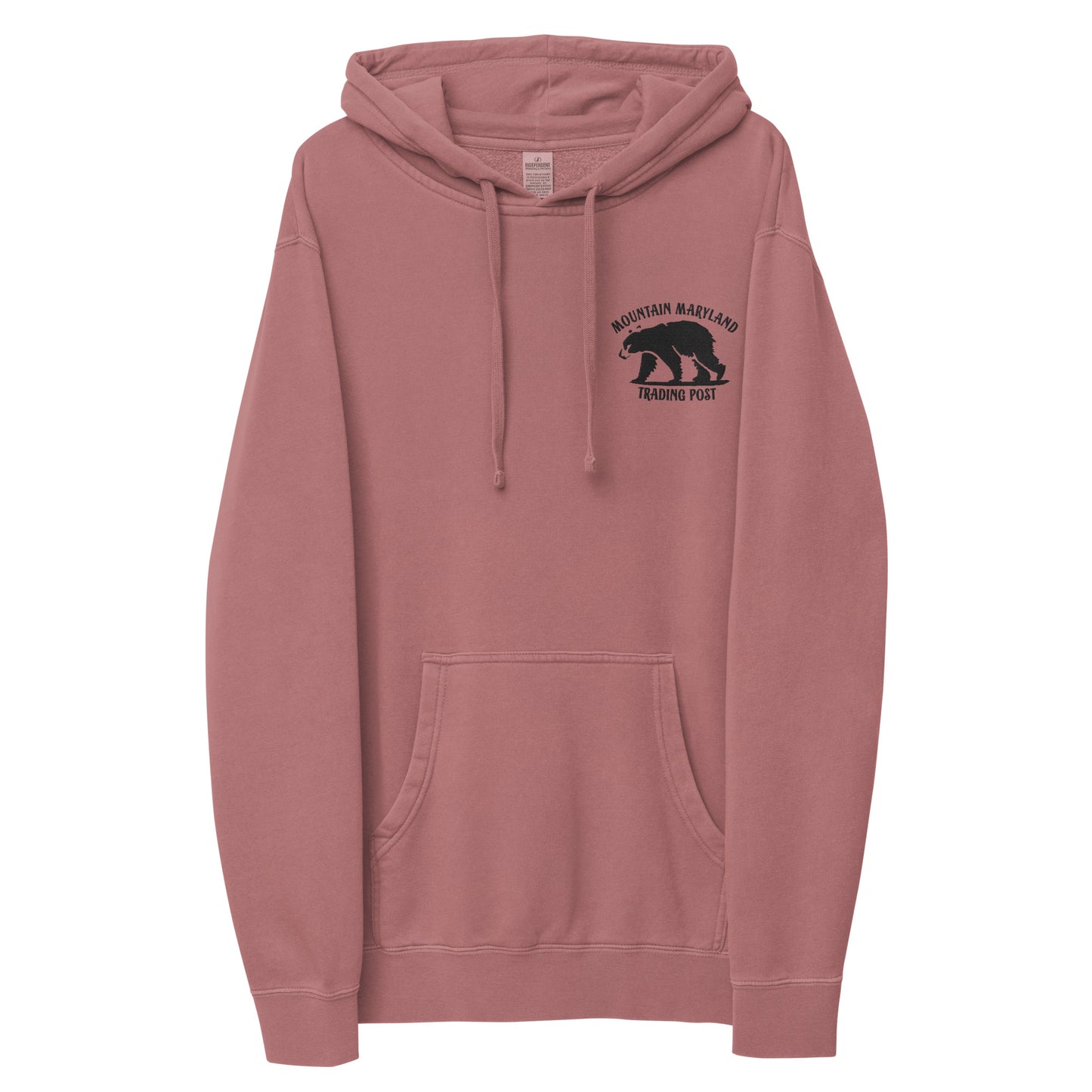 Black Bear - Unisex Pigment-Dyed Hoodie