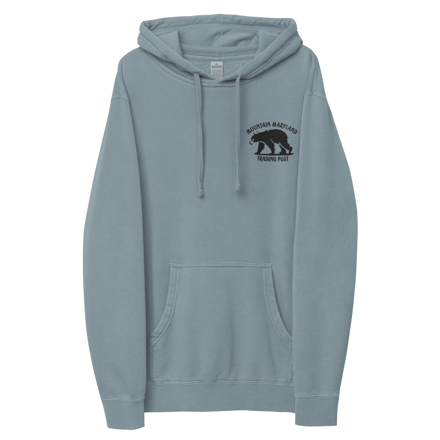 Black Bear - Unisex Pigment-Dyed Hoodie
