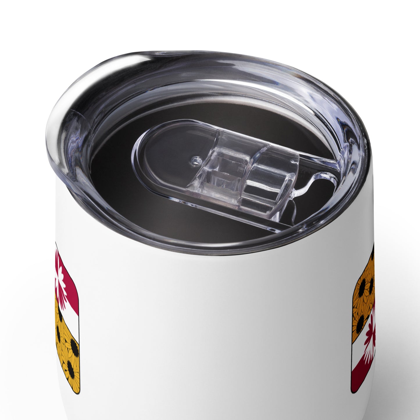 Black Eyed Susan Flag - Wine Tumbler