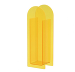Translucent Acrylic Flower Vase: Yellow
