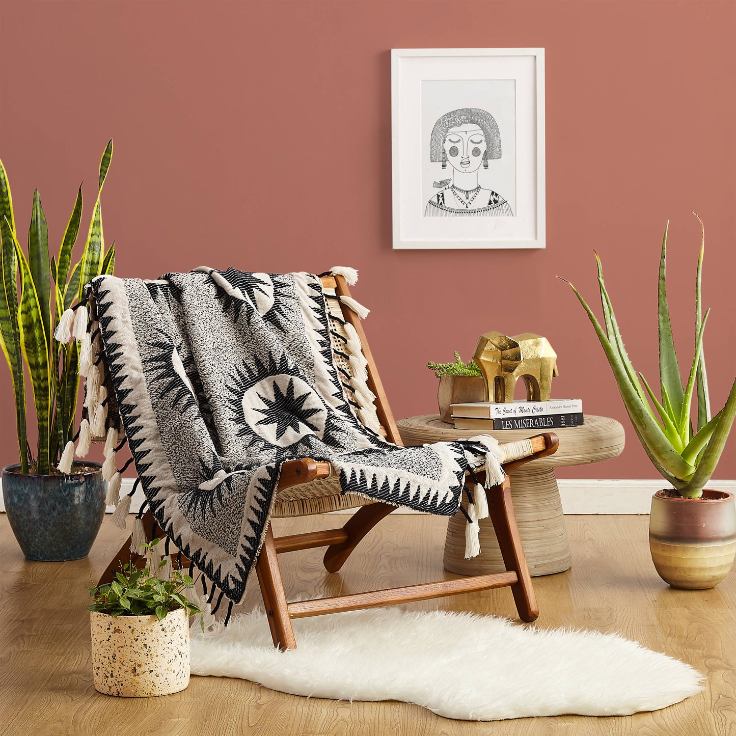 Soleil Throw Blanket by Justina Blakeney
