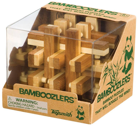 Bamboozlers, 3D Bamboo Puzzles, 3", Assorted