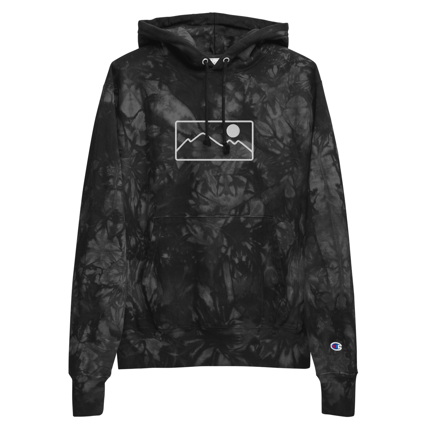 Range Frame - Unisex Champion tie-dye hoodie