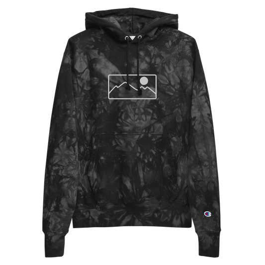 Range Frame - Unisex Champion tie-dye hoodie