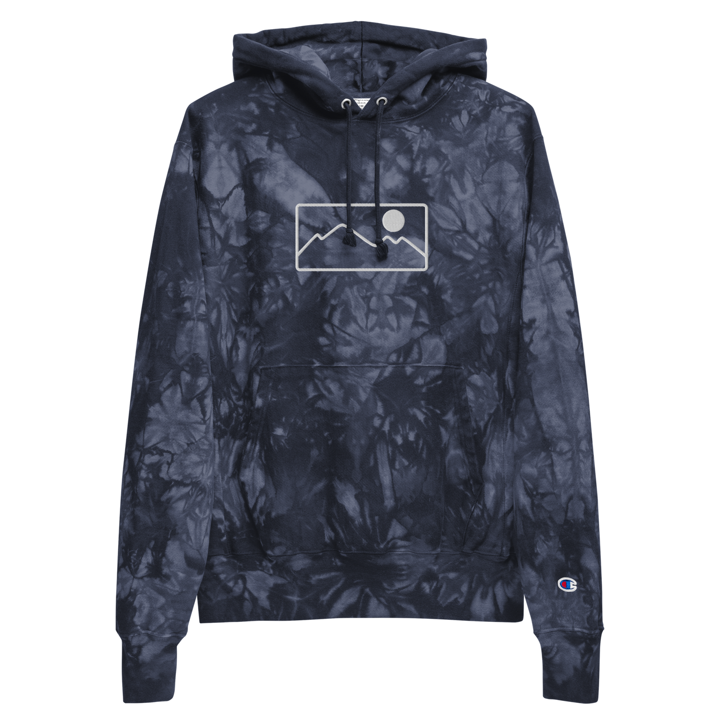 Range Frame - Unisex Champion tie-dye hoodie