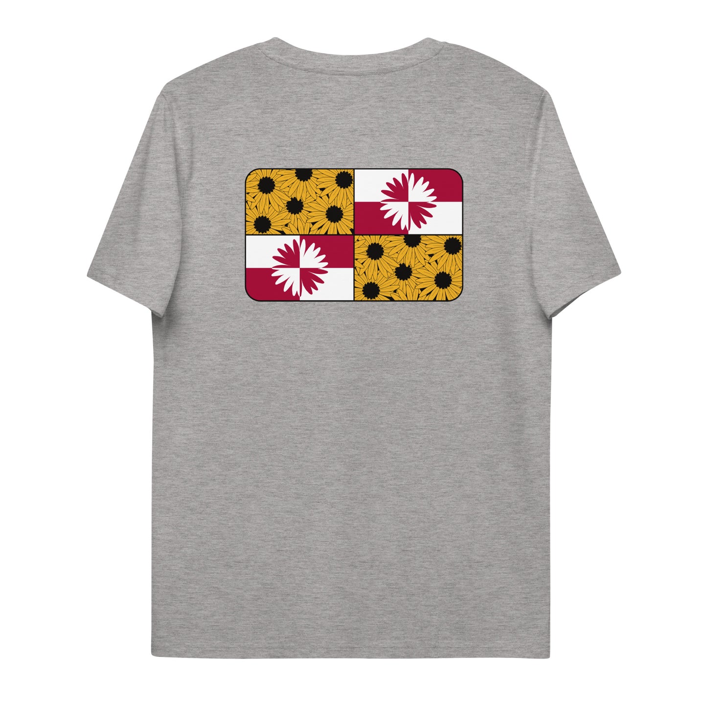 Black Eyed Susan Flag - Unisex Organic Cotton T-Shirt