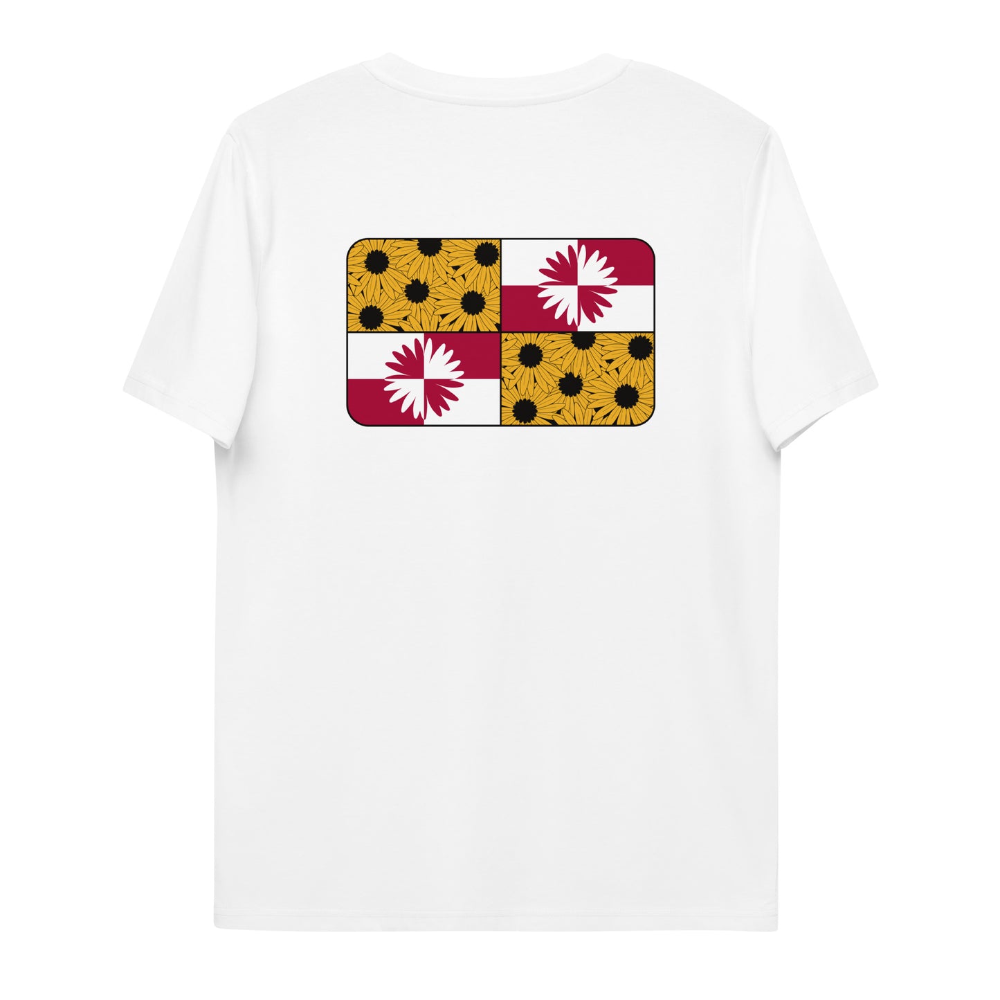 Black Eyed Susan Flag - Unisex Organic Cotton T-Shirt
